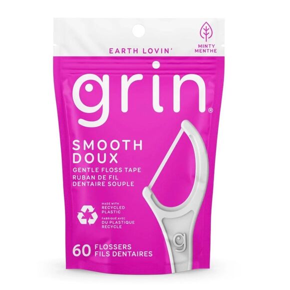 3 PACKS Of  Grin Smooth and Gentle Flossers, 60-ct - Picture 2 of 3